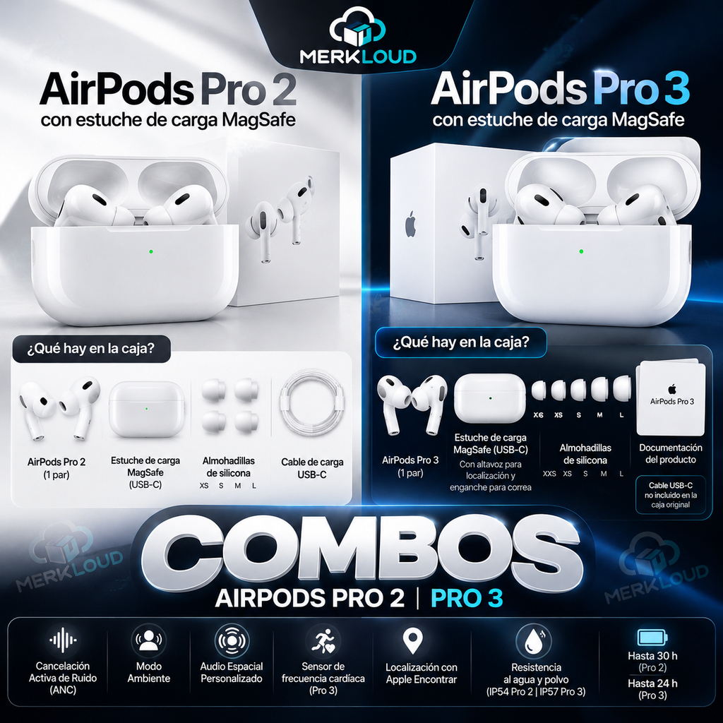 COMBO VIP 2 EN 1 | AirPods Pro 2 + AirPods Pro 3